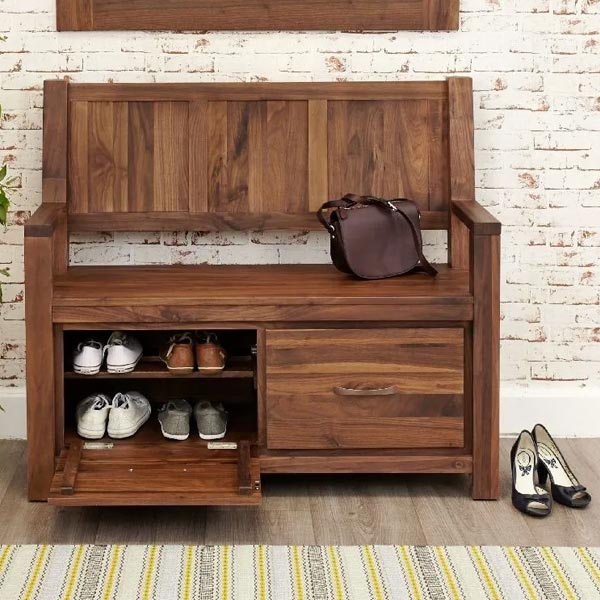 Hall Bench and Shoe Rack