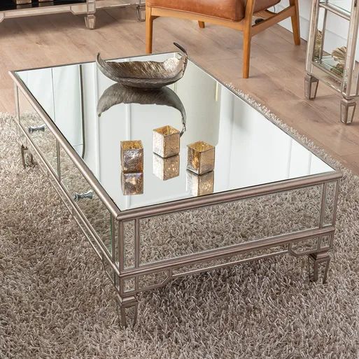 Mirrored Living Room Furniture